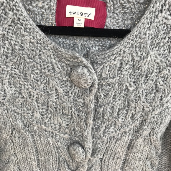 Gray button down sweater - Picture 2 of 3